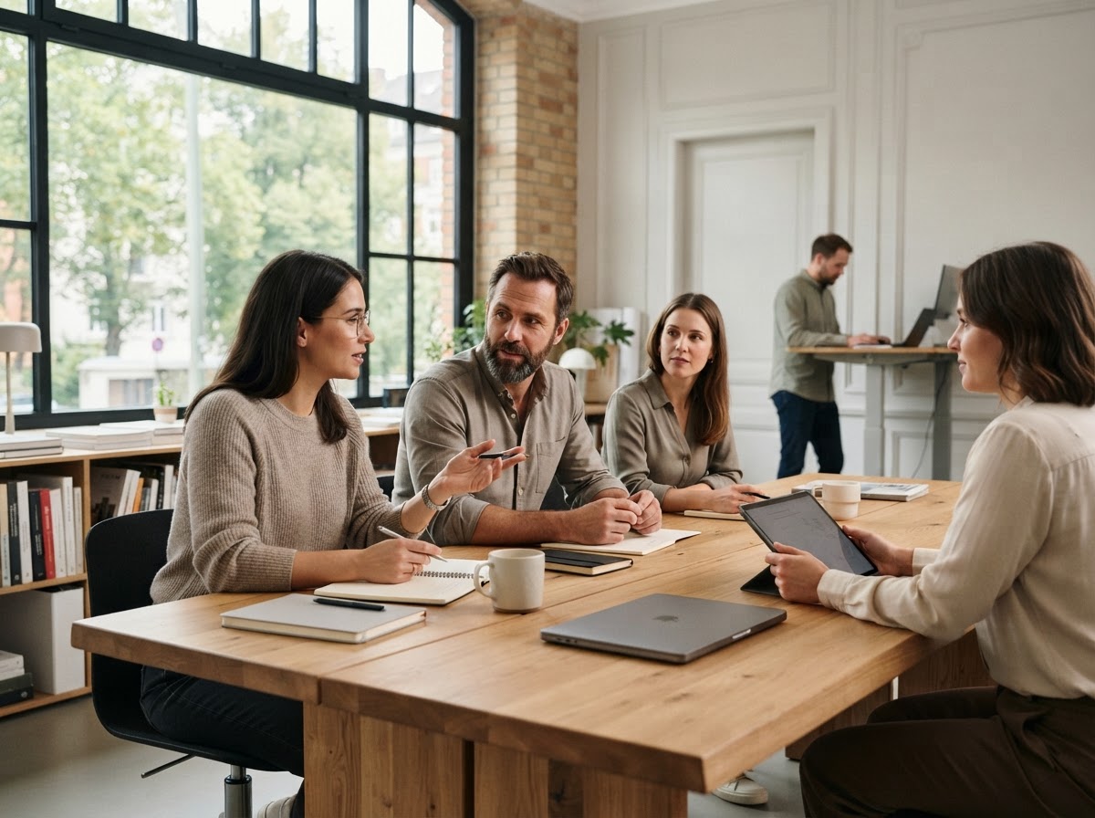 Eichoenstue Team bei der Arbeit an datengestützten Analysemodellen